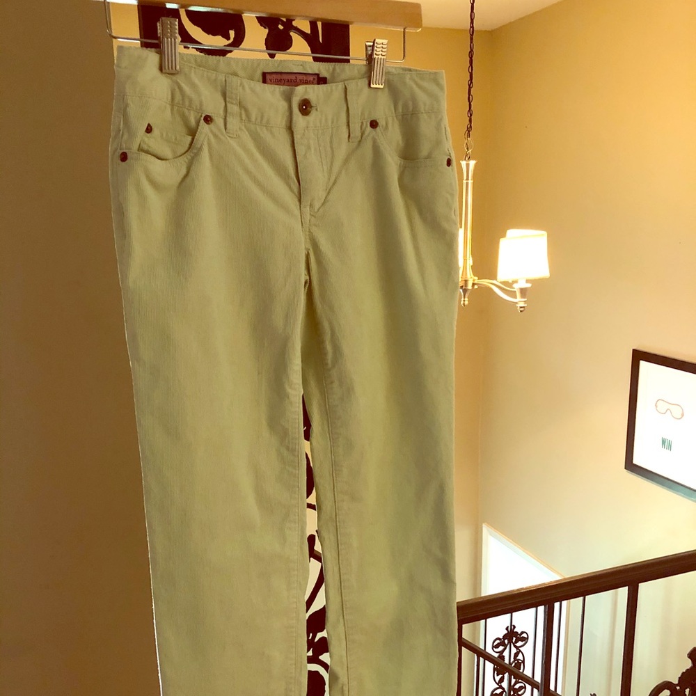 Vineyard Vines light green corduroy pants